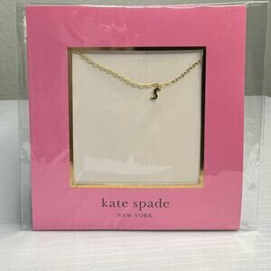 Kate Spade Letter S pendant Gold Tone Necklace